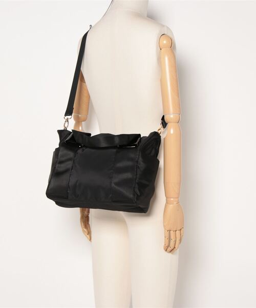 Q（キュー）の「イミテーショントート（トートバッグ・レディース・ブラック/カーキ・ONE SIZE）」の13枚目の写真