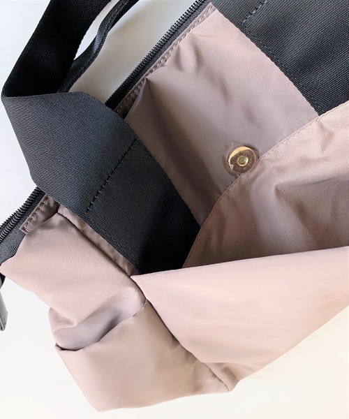 Q（キュー）の「イミテーショントート（トートバッグ・レディース・ブラック/カーキ・ONE SIZE）」の8枚目の写真