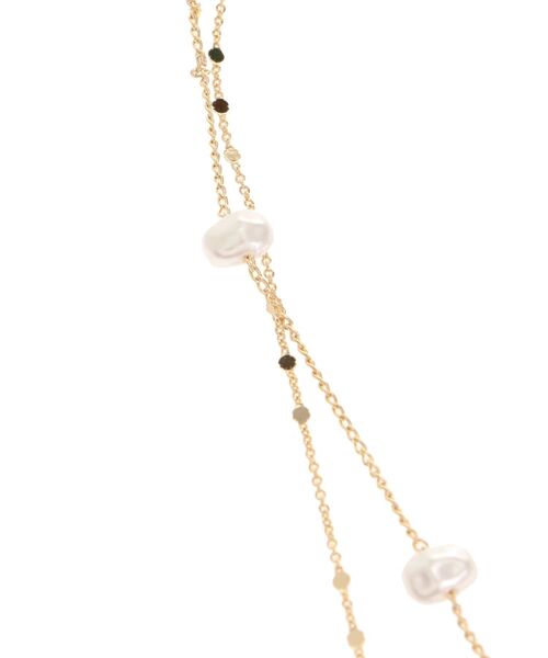 RESEXXY（リゼクシー）の「淡水パールコンビ2連ネックレス（ネックレス・レディース・ゴールド/シルバー・FREE）」の5枚目の写真