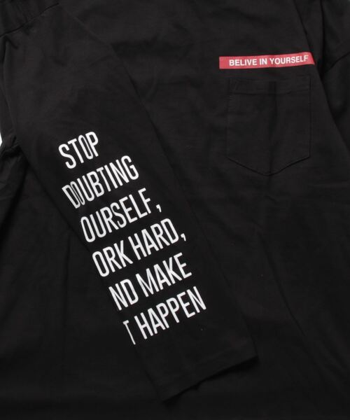 STYLEBLOCK(スタイルブロック)の「ビッグシルエットプリントロングTシャツ(Tシャツ/カットソー・メンズ・ネイビー/ホワイト/グリーン/パープル/ブラック/ブラック系その他/ベージュ/ホワイト系その他2/ホワイト系その他・L/M/LL)」の11枚目の写真