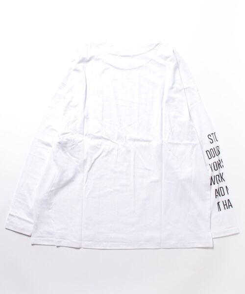 STYLEBLOCK(スタイルブロック)の「ビッグシルエットプリントロングTシャツ(Tシャツ/カットソー・メンズ・ネイビー/ホワイト/グリーン/パープル/ブラック/ブラック系その他/ベージュ/ホワイト系その他2/ホワイト系その他・L/M/LL)」の15枚目の写真