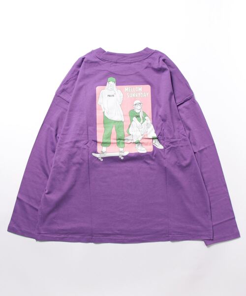 STYLEBLOCK(スタイルブロック)の「ビッグシルエットプリントロングTシャツ(Tシャツ/カットソー・メンズ・ネイビー/ホワイト/グリーン/パープル/ブラック/ブラック系その他/ベージュ/ホワイト系その他2/ホワイト系その他・L/M/LL)」の16枚目の写真