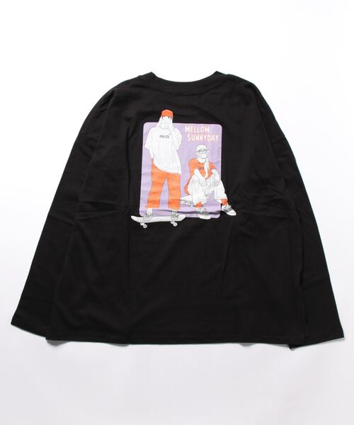 STYLEBLOCK(スタイルブロック)の「ビッグシルエットプリントロングTシャツ(Tシャツ/カットソー・メンズ・ネイビー/ホワイト/グリーン/パープル/ブラック/ブラック系その他/ベージュ/ホワイト系その他2/ホワイト系その他・L/M/LL)」の17枚目の写真