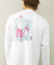 ビッグシルエットプリントロングTシャツ
