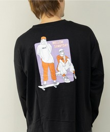 ビッグシルエットプリントロングTシャツ