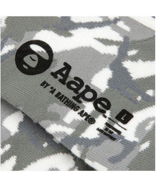 AAPE BY A BATHING APE（エーエイプバイアベイシングエイプ）の「AAPE SOCKS（ソックス/靴下・メンズ・ベージュ系その他6/ブラック系その他/ホワイト系その他・LARGE/SMALL）」の5枚目の写真