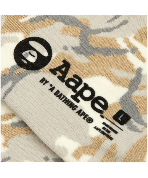 AAPE BY A BATHING APE（エーエイプバイアベイシングエイプ）の「AAPE SOCKS（ソックス/靴下・メンズ・ベージュ系その他6/ブラック系その他/ホワイト系その他・LARGE/SMALL）」の8枚目の写真
