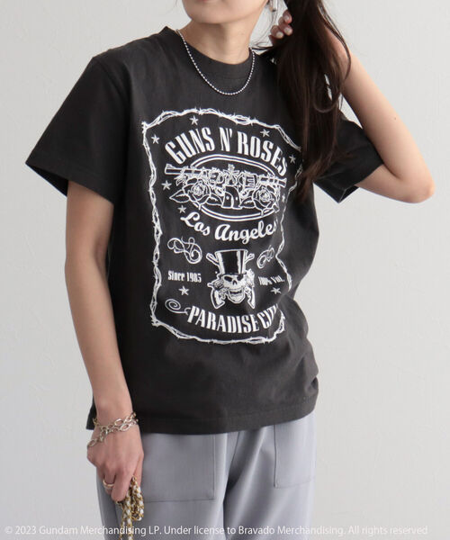 fredy emue（フレディエミュ）の「BAND Tシャツ（Tシャツ/カットソー・レディース・チャコールグレー/グレー系その他2・M）」の3枚目の写真