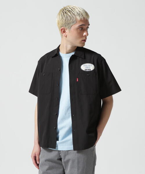 AVIREX(アヴィレックス)の「SHORTSLEEVE WORK SHIRT DINER / ワークシャツ ダイナー / AVIREX / アヴィレックス(シャツ/ブラウス・メンズ・ブラック/アイボリー/ブラウン/その他18・2XL/L/XL/M)」の5枚目の写真