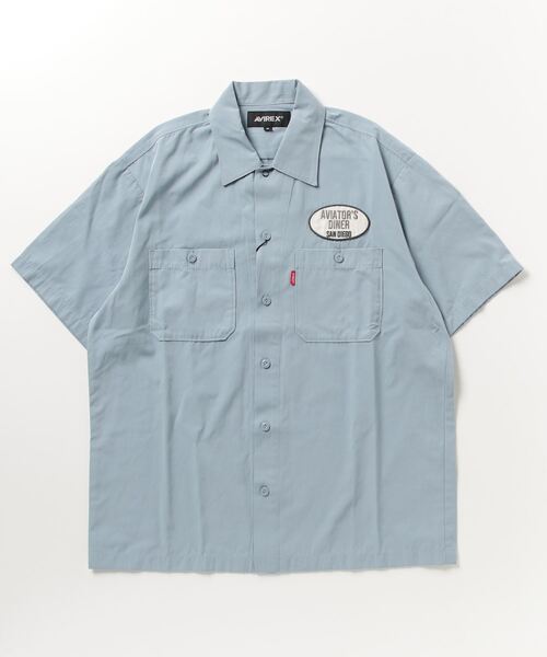 AVIREX(アヴィレックス)の「SHORTSLEEVE WORK SHIRT DINER / ワークシャツ ダイナー / AVIREX / アヴィレックス(シャツ/ブラウス・メンズ・ブラック/アイボリー/ブラウン/その他18・2XL/L/XL/M)」の15枚目の写真