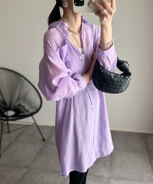 シアー ロングシャツ