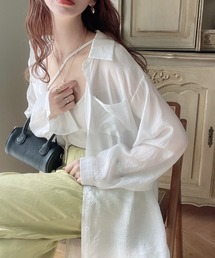 シアー ロングシャツ