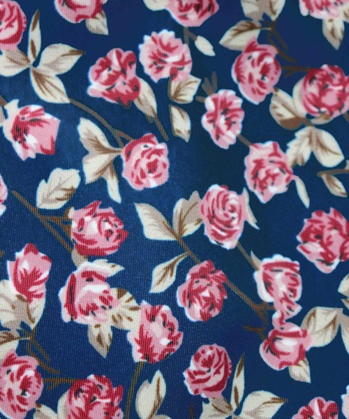 OSYAREVO（オシャレボ）の「キッズ フラワー柄 ロングスリーブ フリル 水着 セットアップ（水着・キッズ・ネイビー・90/100/110/120/130）」の17枚目の写真