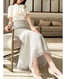 ツイードマーメイドスカート