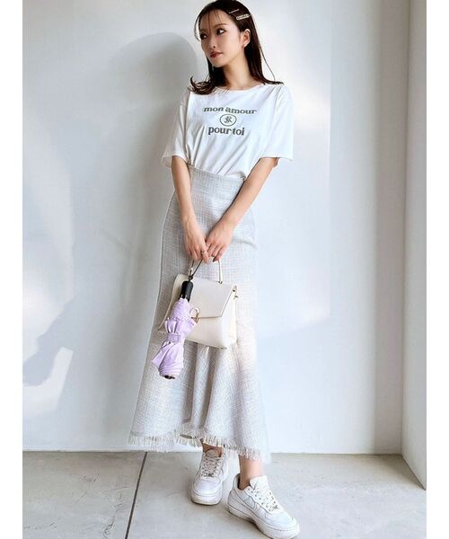 RESEXXY（リゼクシー）の「ツイードマーメイドスカート（スカート・レディース・ブラック/ブルー/ベージュ・FREE）」の19枚目の写真