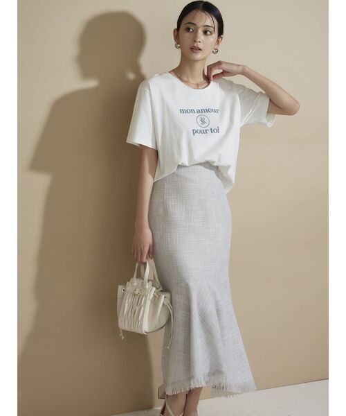 RESEXXY（リゼクシー）の「ツイードマーメイドスカート（スカート・レディース・ブラック/ブルー/ベージュ・FREE）」の21枚目の写真