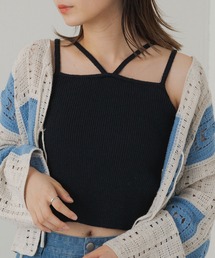 Kastane | 【サイズ展開あり】カップ付ニットキャミ(キャミソール)