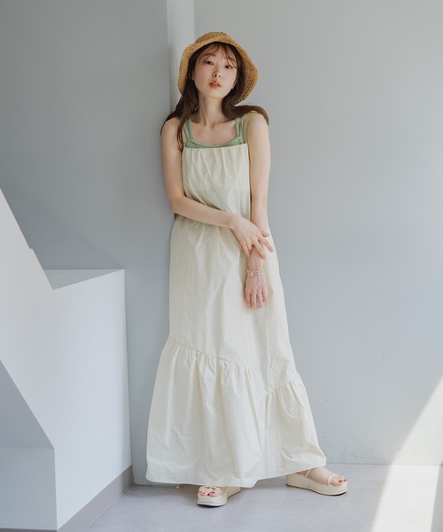 Kastane(カスタネ)の「【サイズ展開あり】カップ付ニットキャミ(キャミソール・レディース・ミント/ブラック/オレンジ/アイボリー・M/XS)」の20枚目の写真