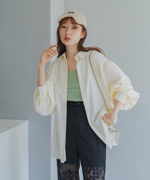 Kastane(カスタネ)の「【サイズ展開あり】カップ付ニットキャミ(キャミソール・レディース・ミント/ブラック/オレンジ/アイボリー・M/XS)」の15枚目の写真