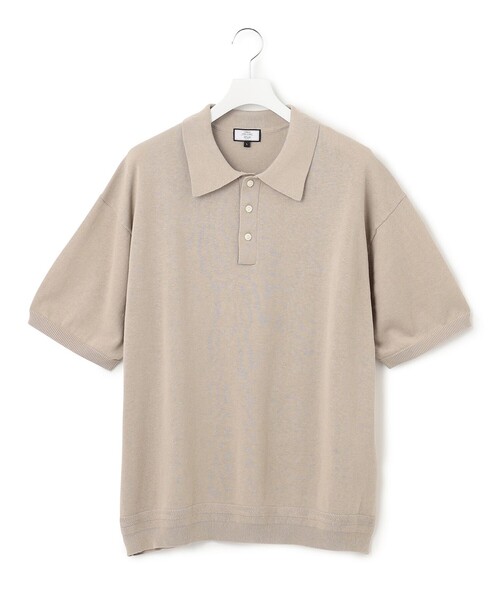 【UNISEX】リラックス ニットポロシャツ