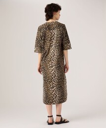 【新品】GANNI ガニー　レオパード 半袖ワンピース ganni レオパードワンピース 新品】GANNI ガニー レオパード 半袖