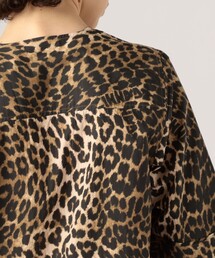 GANNI（ガニー）の「GANNI Vネック レオパードワンピース（ワンピース