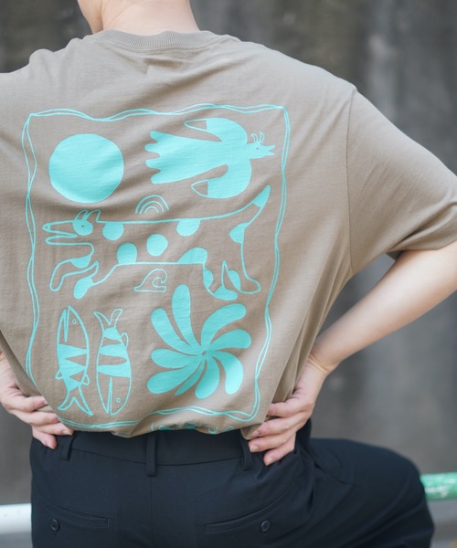 BANKS(バンクス)の「DESIGN TEE/BANKS(バンクス)半袖Tシャツ(Tシャツ/カットソー・メンズ・オフホワイト/ライトグリーン/その他6・MEDIUM/LARGE/X-LARGE/SMALL)」の3枚目の写真
