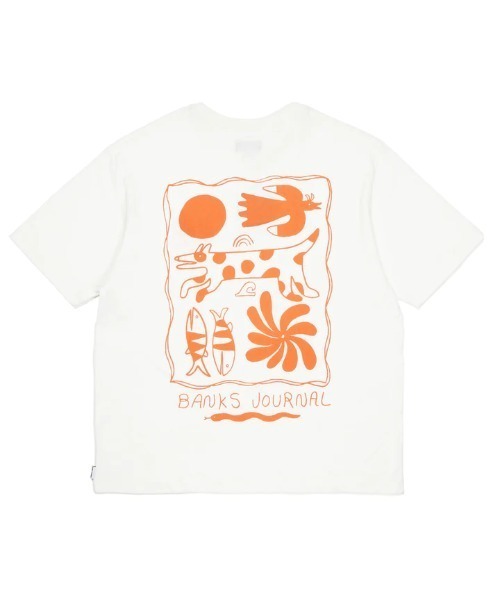 BANKS(バンクス)の「DESIGN TEE/BANKS(バンクス)半袖Tシャツ(Tシャツ/カットソー・メンズ・オフホワイト/ライトグリーン/その他6・MEDIUM/LARGE/X-LARGE/SMALL)」の9枚目の写真
