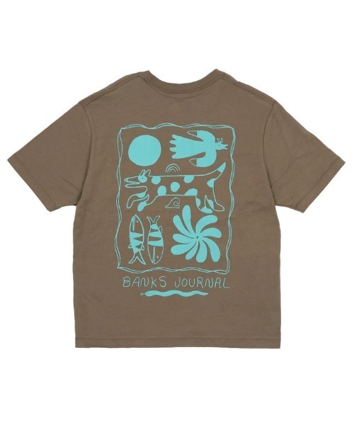 BANKS(バンクス)の「DESIGN TEE/BANKS(バンクス)半袖Tシャツ(Tシャツ/カットソー・メンズ・オフホワイト/ライトグリーン/その他6・MEDIUM/LARGE/X-LARGE/SMALL)」の8枚目の写真