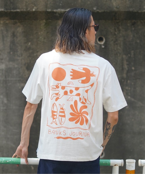 BANKS(バンクス)の「DESIGN TEE/BANKS(バンクス)半袖Tシャツ(Tシャツ/カットソー・メンズ・オフホワイト/ライトグリーン/その他6・MEDIUM/LARGE/X-LARGE/SMALL)」の15枚目の写真