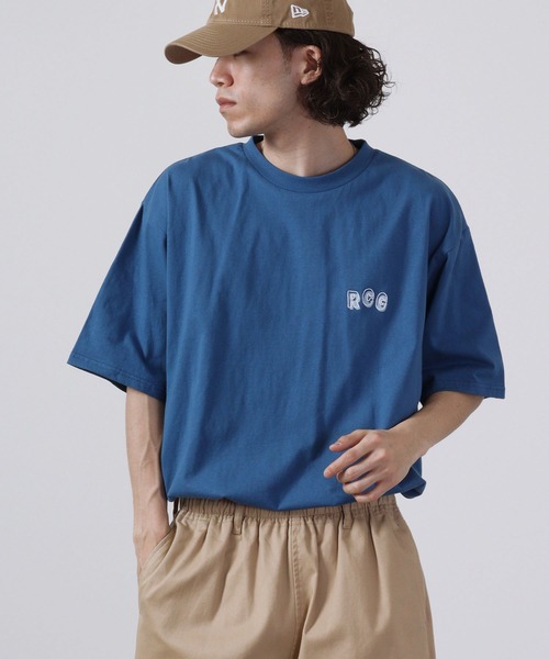 Red Cap Girl(レッドキャプガール)の「Red Cap Girl 天竺 バックプリント ビックシルエット 半袖Tシャツ(Tシャツ/カットソー・メンズ・ブラック/ブルー/ホワイト・L/M)」の1枚目の写真