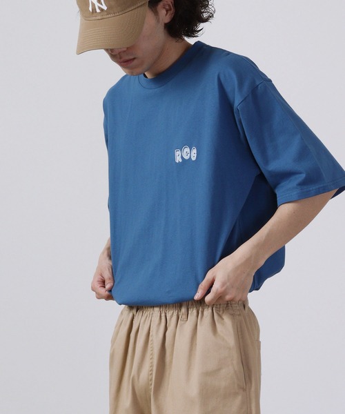 Red Cap Girl(レッドキャプガール)の「Red Cap Girl 天竺 バックプリント ビックシルエット 半袖Tシャツ(Tシャツ/カットソー・メンズ・ブラック/ブルー/ホワイト・L/M)」の12枚目の写真