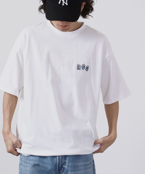 Red Cap Girl(レッドキャプガール)の「Red Cap Girl 天竺 バックプリント ビックシルエット 半袖Tシャツ(Tシャツ/カットソー・メンズ・ブラック/ブルー/ホワイト・L/M)」の21枚目の写真