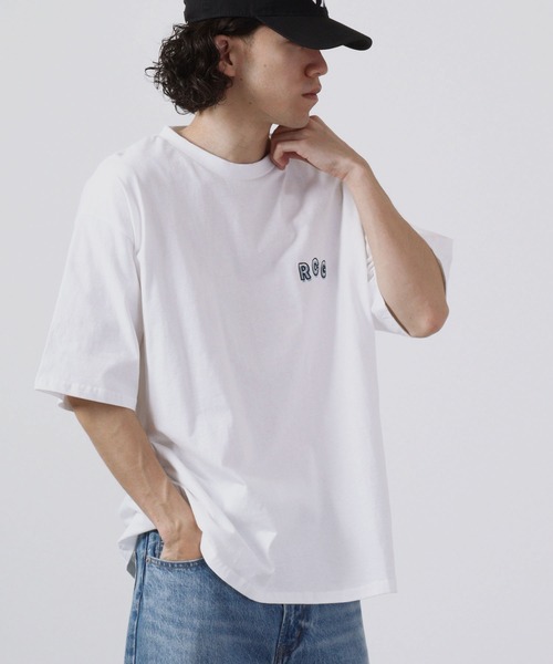 Red Cap Girl(レッドキャプガール)の「Red Cap Girl 天竺 バックプリント ビックシルエット 半袖Tシャツ(Tシャツ/カットソー・メンズ・ブラック/ブルー/ホワイト・L/M)」の22枚目の写真