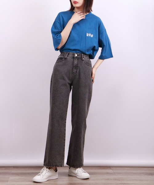 Red Cap Girl(レッドキャプガール)の「Red Cap Girl 天竺 バックプリント ビックシルエット 半袖Tシャツ(Tシャツ/カットソー・メンズ・ブラック/ブルー/ホワイト・L/M)」の7枚目の写真