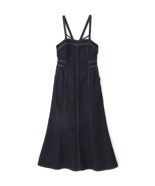 FREE'S MART（フリーズマート）の「◇[低身長サイズ/Sシリーズ]マーメイドデニムキャミワンピース（ワンピース・レディース・ワンウォッシュ/ブラック系その他・X-SMALL/MEDIUM/SMALL）」の12枚目の写真