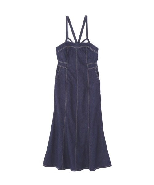 FREE'S MART（フリーズマート）の「◇[低身長サイズ/Sシリーズ]マーメイドデニムキャミワンピース（ワンピース・レディース・ワンウォッシュ/ブラック系その他・X-SMALL/MEDIUM/SMALL）」の13枚目の写真
