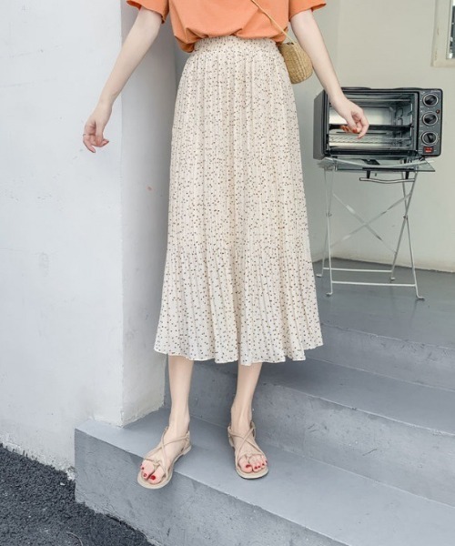 ⭐︎新品　TIDボールルーム・スカート(ドット柄デザイン入り)⭐︎ サキソニードットジャカード タイトストレートスカート