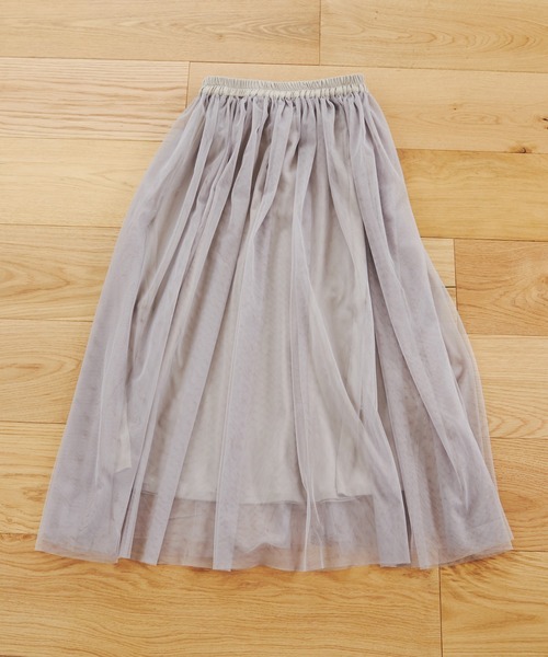 ANGIE（アンジー）の「2WAYチュールスカート（スカート・レディース・ブラック/アイボリー/ライトグレー・FREE）」の14枚目の写真