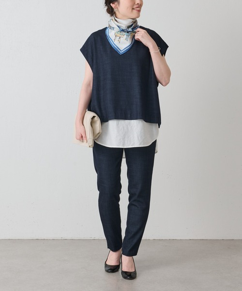 BEARDSLEY（ビアズリー）の「マルシェ柄シルクスカーフ