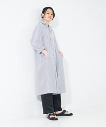 ＜手洗い可＞コットンノーアイロンブロードシャツワンピース