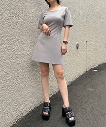 ENVYM | スクエアポンチネックワンピース(ワンピース)