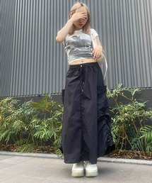 SPIGA | ｻｲﾄﾞﾄﾞﾛｽﾄｶｰｺﾞﾛﾝｸﾞｽｶｰﾄ(スカート)