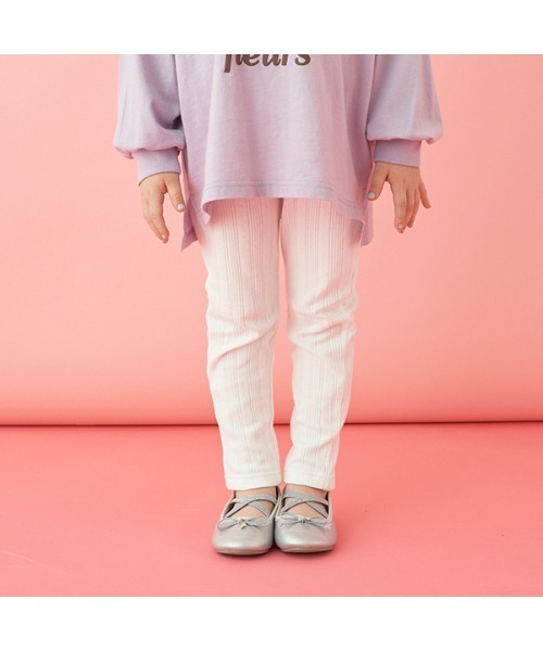 Lycee mine（リセマイン）の「【やみつきになる着心地】バックフリルレギンス（レギンス/スパッツ・キッズ・ベージュ/グレー/ミント/オフホワイト・110cm/100cm/120cm/130cm/140cm）」の5枚目の写真