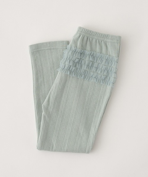 Lycee mine（リセマイン）の「【やみつきになる着心地】バックフリルレギンス（レギンス/スパッツ・キッズ・ベージュ/グレー/ミント/オフホワイト・110cm/100cm/120cm/130cm/140cm）」の18枚目の写真