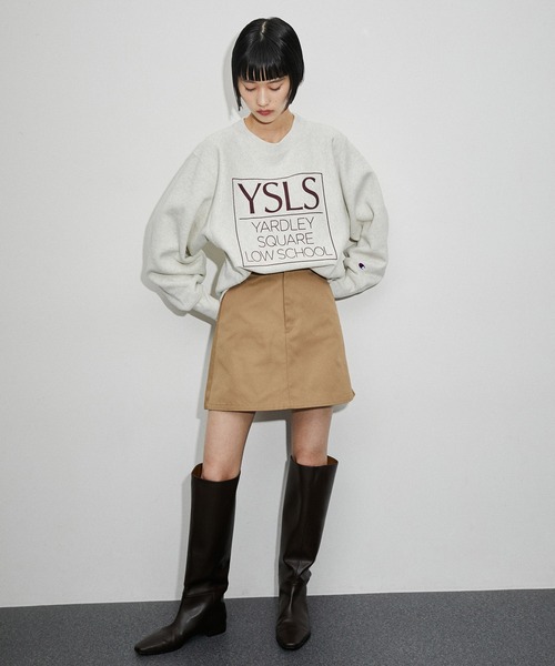 ADAM ET ROPE'（アダムエロペ）の「メモリーサテンチノミニスカート（スカート・レディース・ブラック/ベージュ・36/38）」の22枚目の写真