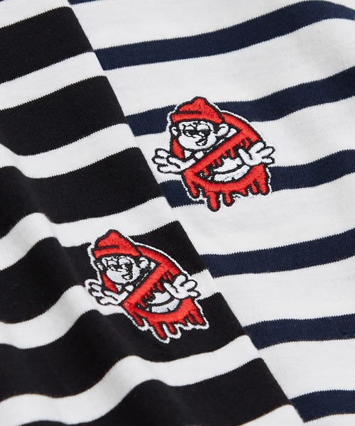 SIDEWAY STANCE（サイドウェイスタンス）の「【SIDEWAY STANCE】ボーダー/リンガー ワンポイント 刺繍 ロンT（Tシャツ/カットソー・メンズ・ホワイト系1/ホワイト/ホワイト系/ブラック系1/ブラック/ブラック系/ホワイト系2/ブラック系2/ホワイト系3/ブラック系3/ブラック系4/ホワイト系4・LARGE/MEDIUM/X-LARGE/SMALL）」の20枚目の写真