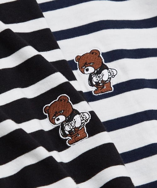 SIDEWAY STANCE（サイドウェイスタンス）の「【SIDEWAY STANCE】ボーダー/リンガー ワンポイント 刺繍 ロンT（Tシャツ/カットソー・メンズ・ホワイト系1/ホワイト/ホワイト系/ブラック系1/ブラック/ブラック系/ホワイト系2/ブラック系2/ホワイト系3/ブラック系3/ブラック系4/ホワイト系4・LARGE/MEDIUM/X-LARGE/SMALL）」の21枚目の写真