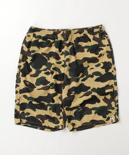 A BATHING APE（アベイシングエイプ）の「1ST CAMO BEACH SHORTS M（水着・メンズ・イエロー/グリーン・X-LARGE/SMALL）」の2枚目の写真