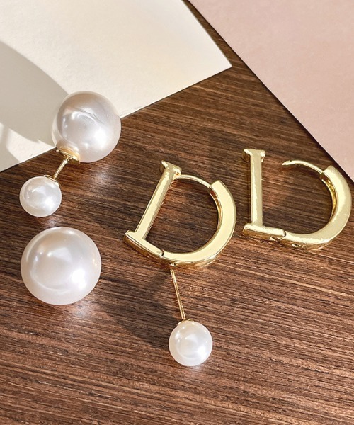 Futier land（フューティアランド）の「ドッキングインナーパールピアス（ピアス（両耳用）・レディース・ゴールド・FREE）」の13枚目の写真